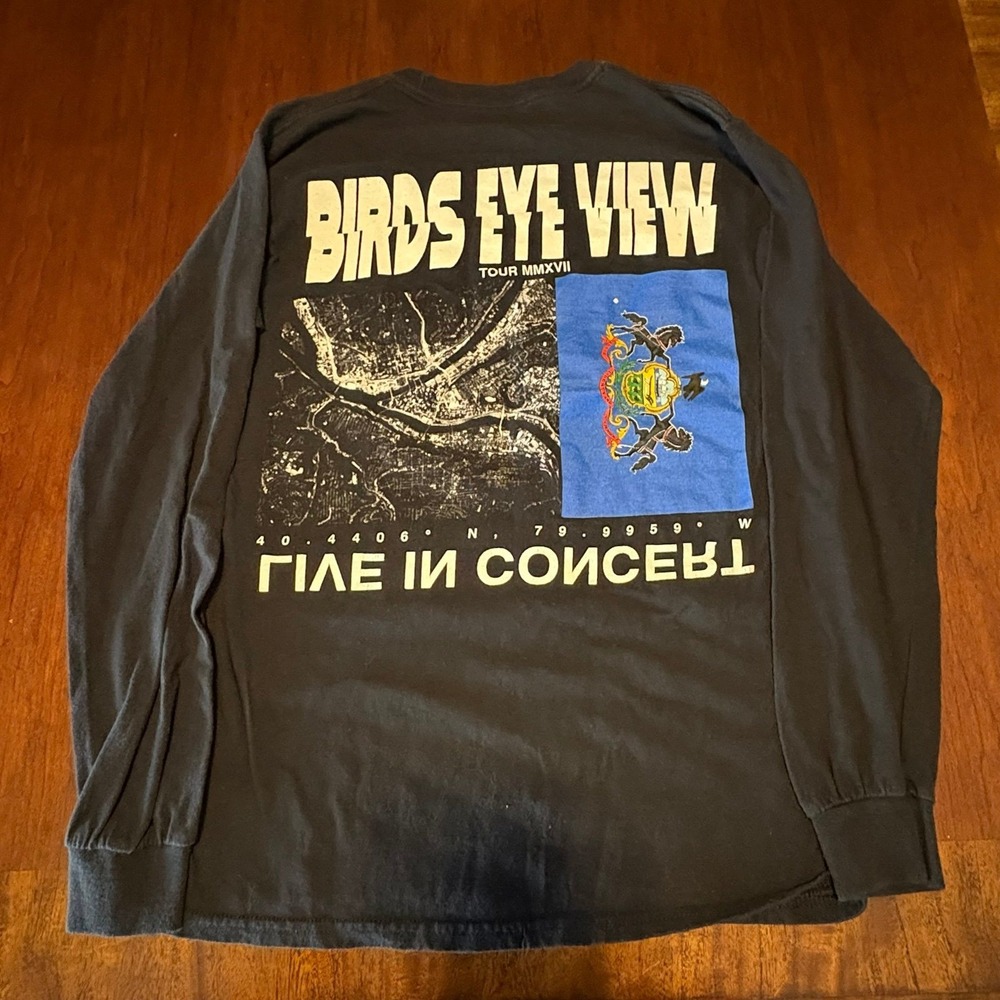 Travis Scott Birds Eye View Tour Long Sleeve Shirt Small Astroworld Era Rap‎